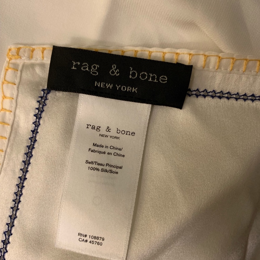 NWOT Rag & Bone Lina Embroidered Silk Scarf 🧣 - Picture 6 of 7